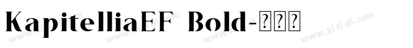 KapitelliaEF Bold字体转换